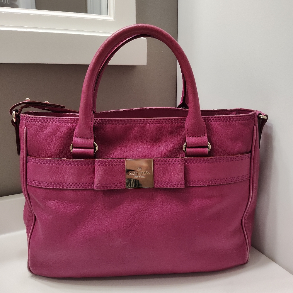 🩷Vintage Kate Spade New York Primrose Hill Goldie Crossbody Bag, Hot Fuchsia